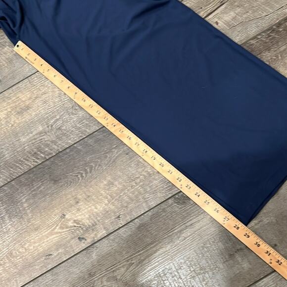 Halara Breezeful High Waisted Wide Leg Flowy Palazzo Casual Pants Navy Size L - Picture 6 of 8